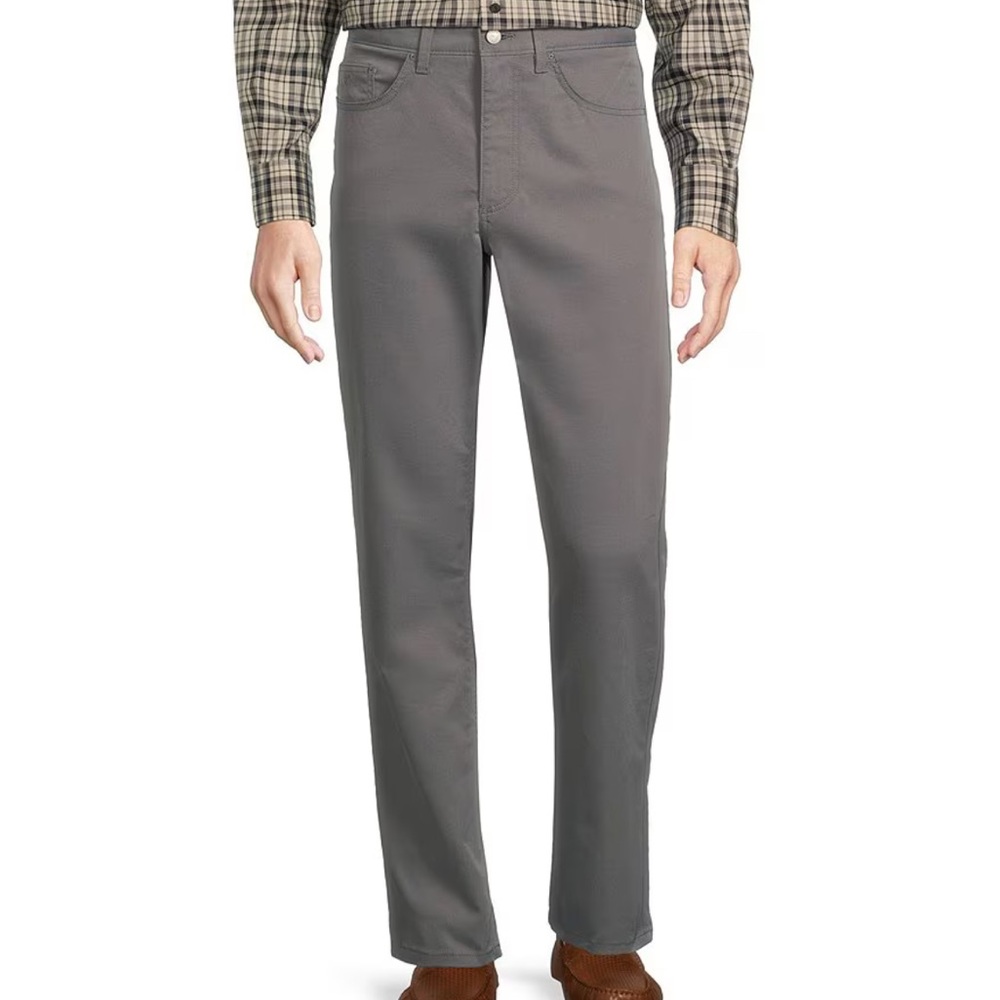 NWT Daniel Cremieux Hudson Gray Straight Jeans Comfort Stretch Classic Fit 30x34